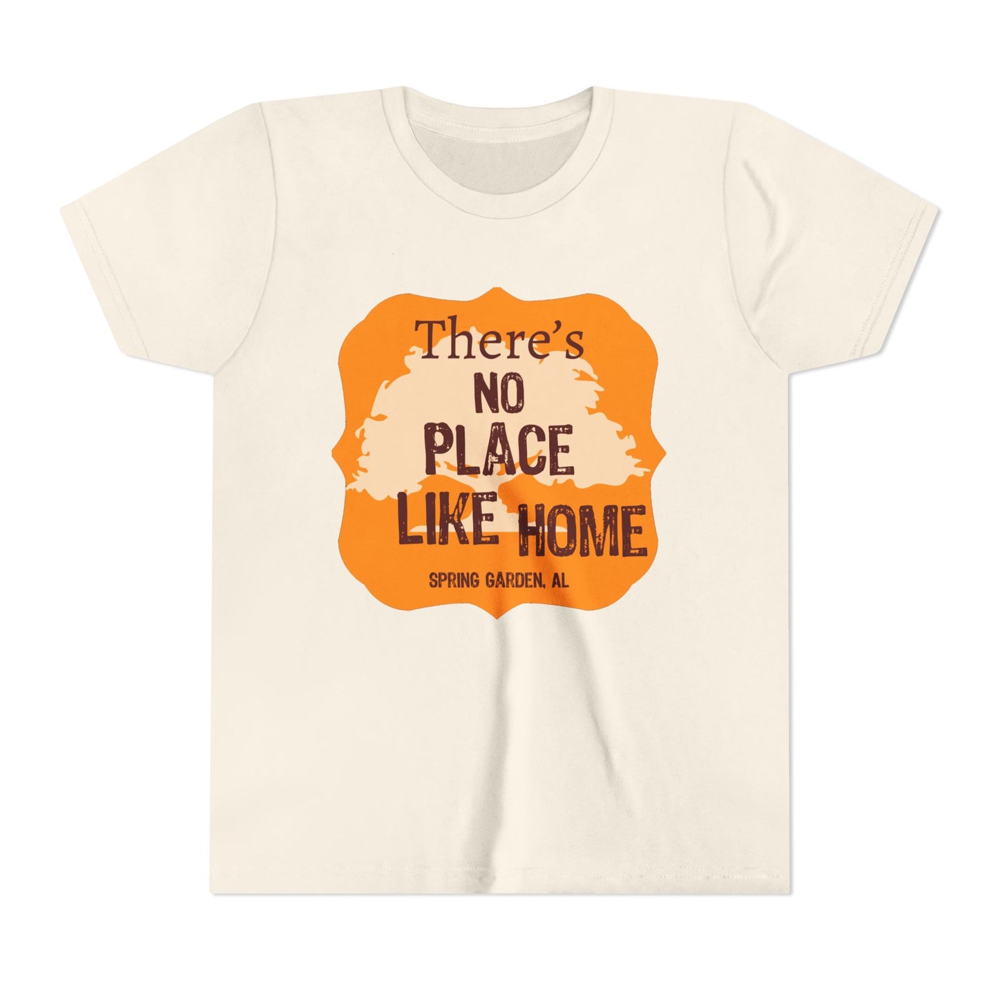 "There's No Place Like Home" Youth Short Sleeve Tee - Perfect for Family Gatherings & Celebrations