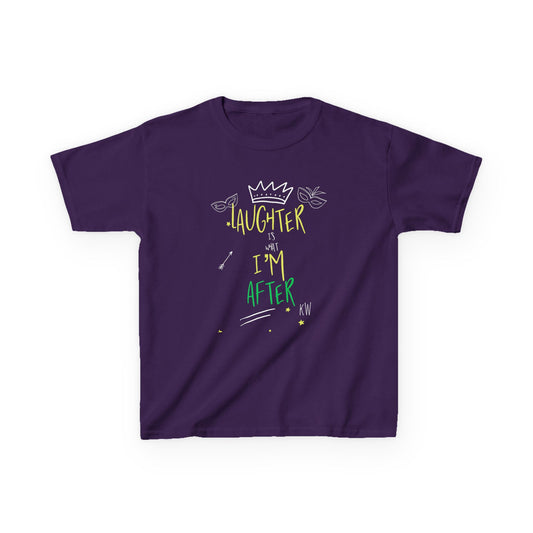 Kids Tee - "Laughter is What I'm After" Inspirational T-Shirt for Joyful Moments