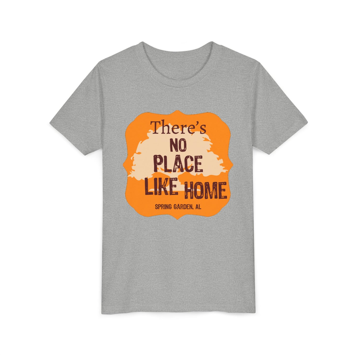 "There's No Place Like Home" Youth Short Sleeve Tee - Perfect for Family Gatherings & Celebrations