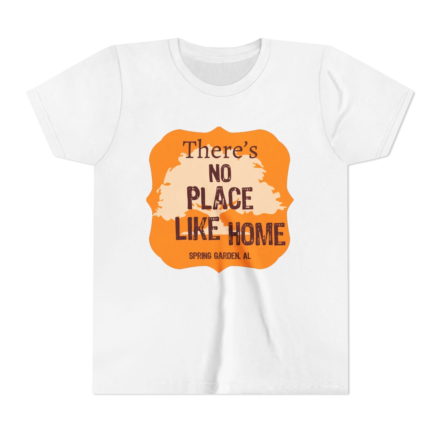 "There's No Place Like Home" Youth Short Sleeve Tee - Perfect for Family Gatherings & Celebrations